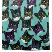Chats cool rideau de douche (Devant)