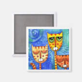 Chats couleur - Magnet (Recto/Verso)