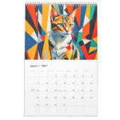 Chats cubistes – Calendrier d'art (Mar 2027)