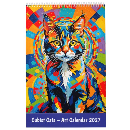Chats cubistes – Calendrier d'art (Protection)