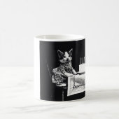 Chats d'anniversaire vintages Mugs café (Centre)