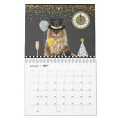 Chats dans le calendrier Casquette (Jan 2027)
