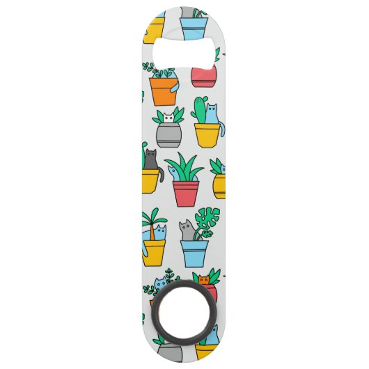 Chats dans les pots à fleurs (Dos)