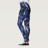 Chats dans l'espace - Leggings drôles pour chats  (Gauche)