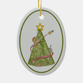 Chats dans un ornement d'arbre de Noël (Dos)