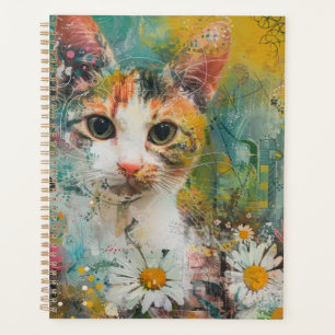 Chats d'aquarelle Boho - Art de la féline terrestr