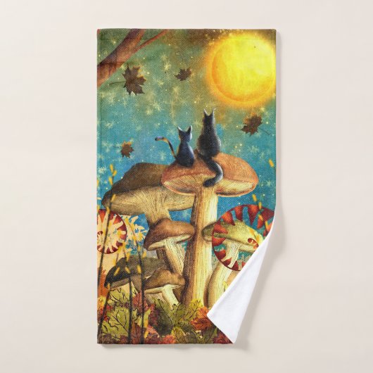 Chats de champignons (Serviette à main)