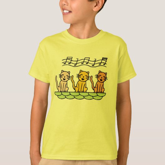 Chats de chant T-shirts et cadeaux (Devant)