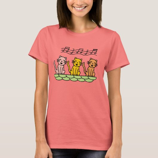 Chats de chant T-shirts et cadeaux (Devant)