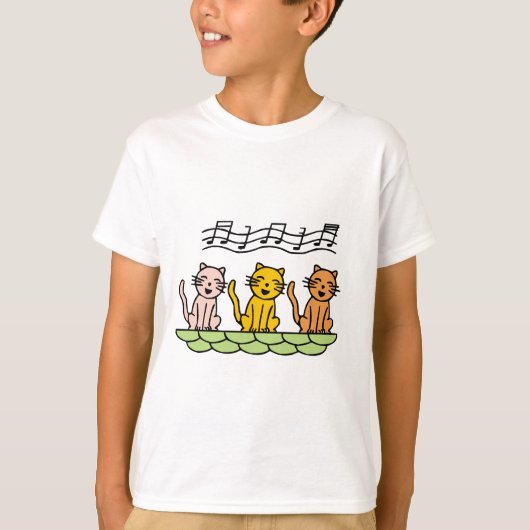 Chats de chant T-shirts et cadeaux (Devant)