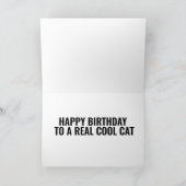 CHATS DE CHAT PORTANT UNE CARTE D'ANNIVERSAIRE (Intérieur)