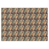 Chats De Gingembre Dans Un Pot Plante, Nappe (Devant (Horizontal))