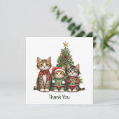 Chats de Noël Merci (Debout devant)
