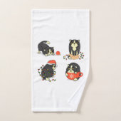 Chats de Noël mignons et amusants (Serviette à main)