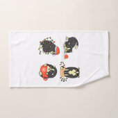 Chats de Noël mignons et amusants (Serviette à main)