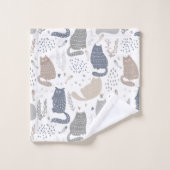 Chats de style scandinave cool (Gant de toilette)