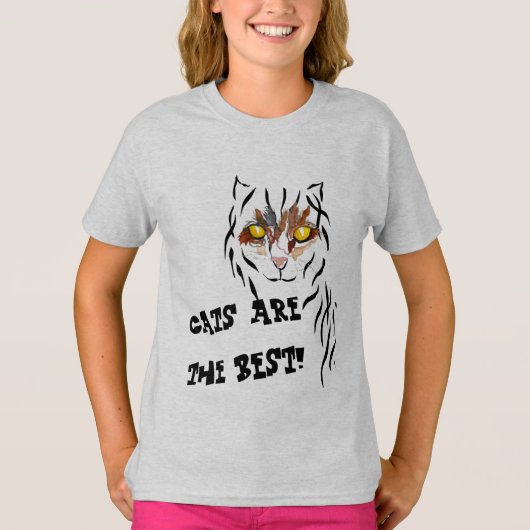 Chats de T-shirt de chat de Kitty aimant des (Devant)