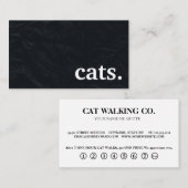 Chats de tableau moderne. carte punch de fidélité (Devant / Derrière)