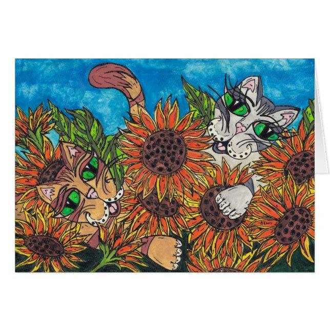 Chats de tournesol (Devant horizontal)