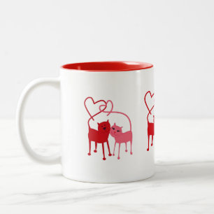 Chats de Valentine - tasse de boisson
