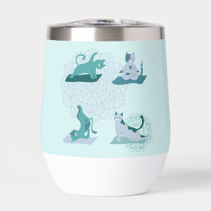 Chats de Yoga Verts