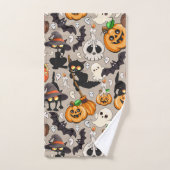 Chats d'Halloween Fête Drôle (Serviette à main)