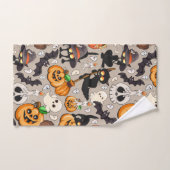 Chats d'Halloween Fête Drôle (Serviette à main)