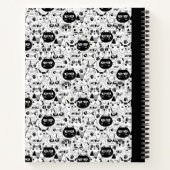 Chats Doodle noir et blanc Carnet pour enfants (Dos)