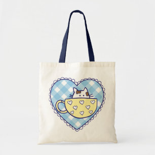 Chats drôles dans le sac de tasses