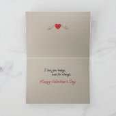 Chats en amour Carte de voeux de la Saint-Valentin (Intérieur)