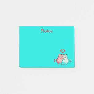 Chats en amour Post-It Notes