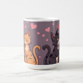 Chats en amour tasse Saint-Valentin (Centre)