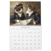 Chats en costume historique 2026 Calendrier mural (Jan 2026)