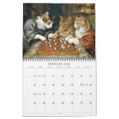 Chats en costume historique 2026 Calendrier mural (Feb 2026)