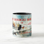 Chats en hiver Wonderland Mug magique (Centre)