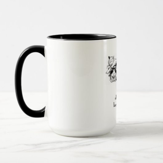 Chats en lambeaux : Haiku - Mug de boisson (Gauche)