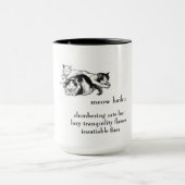 Chats en lambeaux : Haiku - Mug de boisson (Centre)