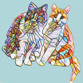 Chats en mosaïque | Merci Pour Votre Turquoise Per