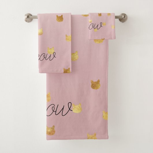 Chats en or Blush Rose Ombre (En situation)