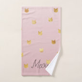 Chats en or Blush Rose Ombre (Serviette à main)