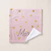 Chats en or Blush Rose Ombre (Gant de toilette)