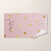 Chats en or Blush Rose Ombre (Serviette à main)