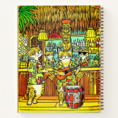Chats en vacances dans un journal de bar Tiki (Dos)