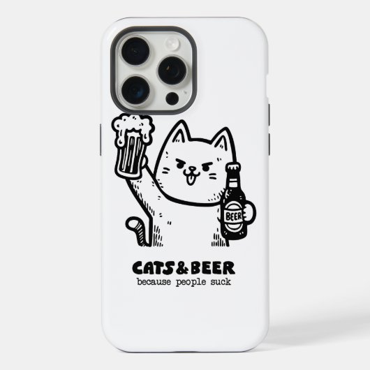 Chats et bière 1 (Verso)