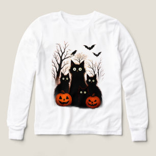 Chats et Chauves-Souris Effrayants pour Halloween