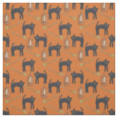 Chats et Citrouilles de Prim Whimsical, Tissu d'Ha (Échantillon)