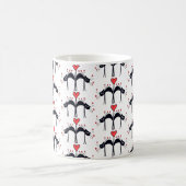 Chats et coeurs Café Mug (Centre)