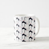 Chats et coeurs Café Mug (Devant droit)