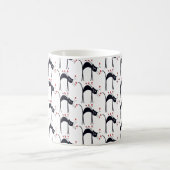 Chats et coeurs Café Mug (Centre)