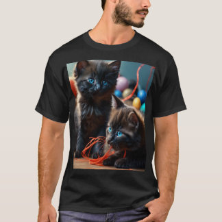 Chats et Fils - T-Shirt Whimsical